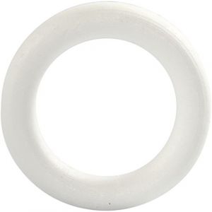 Creotime Anneau en polystyrène - Dimension extérieure : 12 cm - Épaisseur : 20 mm