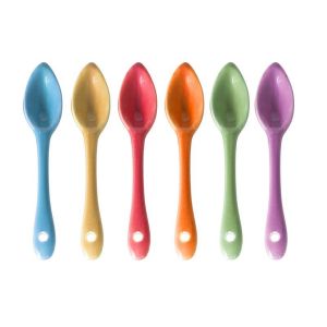 Table passion Coffret 6 cuilleres a cafe couleur assorties