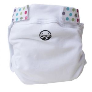 P'tits dessous Couche Hybride B&eacute;b&eacute; Petit Pea Blanc - Taille M