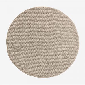 Tapis rond (Ø120 cm) Rambin SKLUM Beige Lin cm