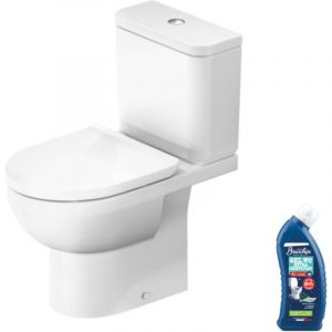Duravit WC &agrave; poser No.1 avec abattant frein de chute + nettoyant