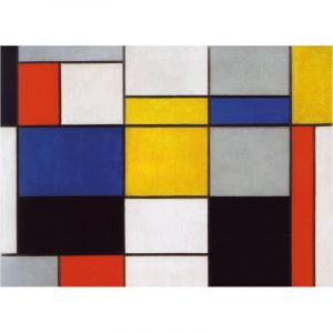 Puzzle Michèle Wilson Puzzle en Bois découpé à la Main - Mondrian - Composition 123