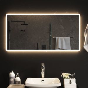 VidaXL Miroir de salle de bain à LED 100x50 cm