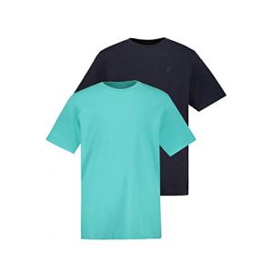 JP 1880 T- Shirts, Lot de 2, Vert Olive, XXXL Homme
