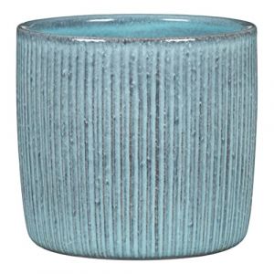 Scheurich Solido Linea Lagoon Pot de Fleurs en céramique, 21,2 cm de diamètre, 19,3 cm de Haut, 5,6 l de vol.