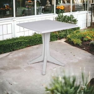 Ipae-Progarden Ponente Contract Table Ronde Blanc 30 x 30 x 30 cm