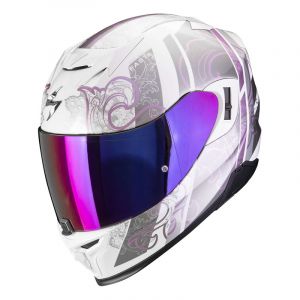 Scorpion Casque intégral Exo-520 Evo Air Fasta blanc/violet- 2XS