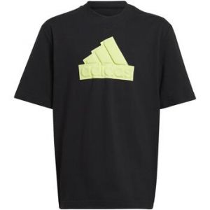 Adidas Future Icon Logo T-shirt Garçons - Noir, Jaune Lemon