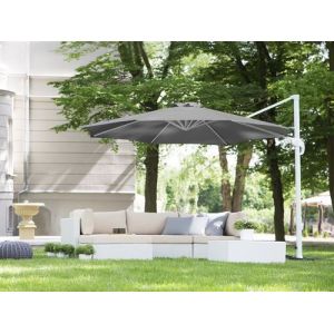 Beliani Parasol gris 3 m Savona