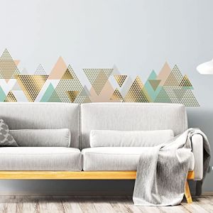Stickers muraux - Décoration Chambre Salon - Autocollant Sticker Mural géant Montagnes scandinaves APPALACHES - 80x120cm