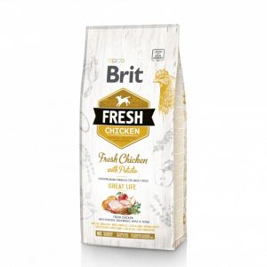 Brit Fresh poulet frais et pomme de terre pour chien adulte 2,5 kg