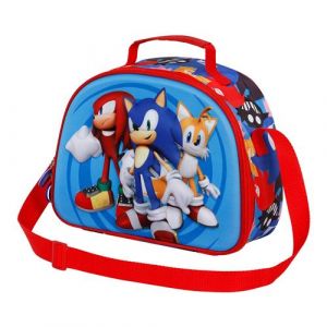 Sega-Sonic Friends-Sac à Goûter 3D, Bleu