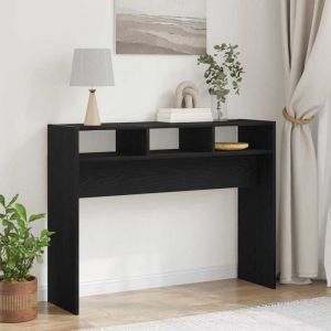VidaXL Table console Chêne noir 105 x 30 x 80 cm Bois d'ingénierie