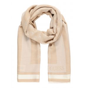 Guess &Eacute;charpe logo G Beige