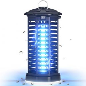 YISSVIC Lampe UV Anti Moustique 4200 V Appareil Anti Mouche 15 W Electrique avec Éclairage LED - IPX4 pour Interieur et Extérieur