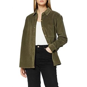 Urban classics Chemise Femme Corduroy Oversized M olive