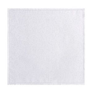 Le Jacquard Français Serviette de table Portofino Fiori 100% lin Blanc - Couleur Blanc - Taille 58 x 58 cm
