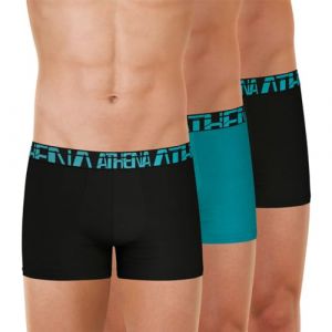 Athena Micro sous-vêtement, Noir/LAC/Noir, XXL (Lot de 3) Homme