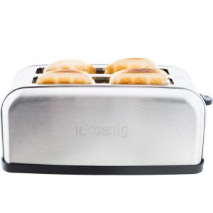 H.Koenig Tos28 - Grille-pain Special Baguettes 2 fentes