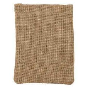 Image de Creotime Lot de sac en toile de jute - 15 x 20 cm - 4 pcs