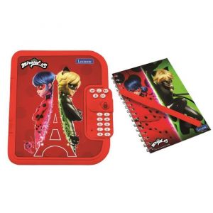 Image de Lexibook Journal Intime électronique Miraculous avec Stylo et carnet Inclus, interactif, Mot de Passe, Fonctions Amusantes, Effets sonores, Rouge, SD50MI