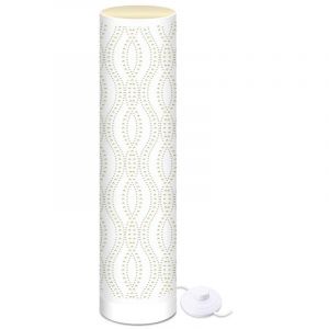 Image de Sud trading Lampadaire Olimpoa - H. 119 cm - Blanc