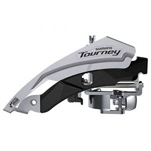 Shimano FD-TY600 Tourney Front Mech, Triple, Top Swing, Dual Pull, 63-66, pour 42T, Noir