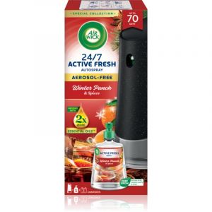 Air Wick Active Fresh Winter Punch & Spices ambientador autom&aacute;tico con recambio 228 ml
