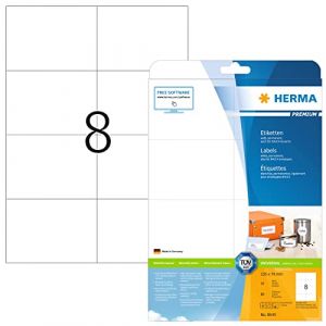 Herma 8645 Étiquettes 105 x 74 Premium A4 80 pièces Blanc
