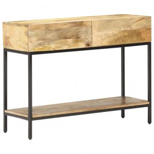 VidaXL Table console 100x35x76 cm Bois de manguier massif