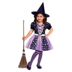 Amscan 9911956 – Robe de sorcière étoilée pour fille 2-3 ans