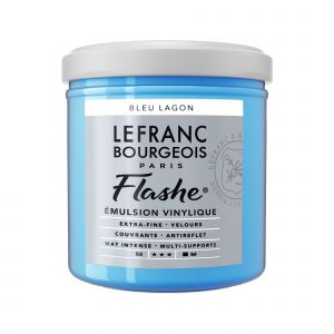 Lefranc & bourgeois Peinture Flashe vinylique - Bleu lagon n°649 - 125 ml -