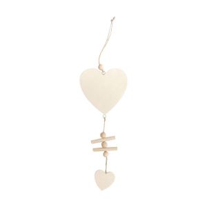 PW International Coeur en bois à susprendre 17 cm