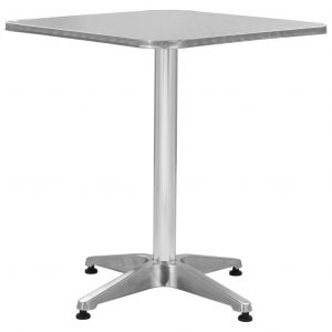 VidaXL Table de jardin Argent&eacute; 60x60x70 cm Aluminium