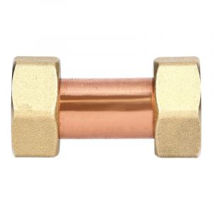 Garis Raccord fou 2 pièces écrou prisonnier femelle 20X27 laiton - D09503B