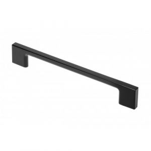 Poignée de meuble en zamak UZ-819 - longueur 193 mm - entraxe 160 mm - noir mat SYNERCIA