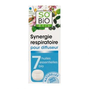 So'Bio Étic Synergie Respiratoire pour diffuseur aux 7 huiles essentielles bio