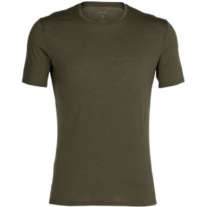 Icebreaker Anatomica T-shirt Col ras-du-cou Homme, olive XL Hauts thermiques ski