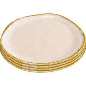 Kare Design Assiettes Nala roses 20cm set de 4
