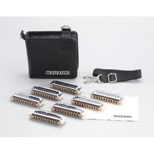 Suzuki Harmonicas MANJI SET 7 HARMONICAS AVEC HOUSSE Divers