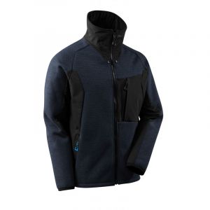 Mascot Veste de travail tricot zippé - 17105-309 (marine foncé/noir - l)