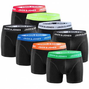 Jack & Jones Boxer Hommes Boxer-short Paquet de 8 Noir 12259926-3-8