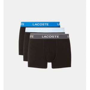 Lacoste Lot De 3 Boxers Courts Casual Marine Avec Ceinture Contrastée Taille M Noir/bleu/gris Fonce