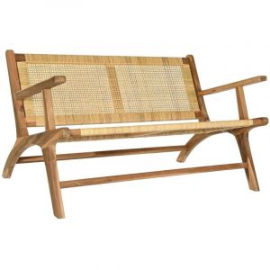 Bench DKD Home Decor Brown Natural 120 x 76 x 68 cm