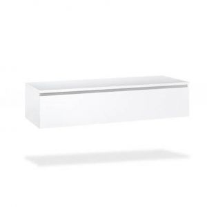 Base suspendue YOKA 120 cm - 1 tiroir à fermeture amortie - blanc