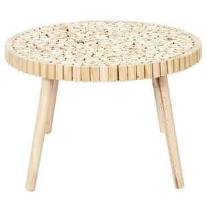 Image de The home deco factory Table basse rondin