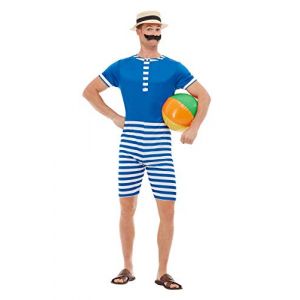 Smiffy's Déguisement Maillot De Bain Rétro Homme Xl Multicolore Sm50726/xl XL - SM50726/XL