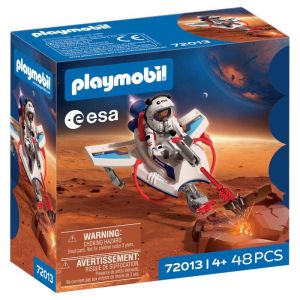 Playmobil Space ESA Space Glider, Astronaute - V&eacute;hicule Volant avec Fonction de tir et Bras articul&eacute;, Jouet de Haute qualit&eacute;, Amusant pour Les Enfants de 4 Ans et Plus, 72013