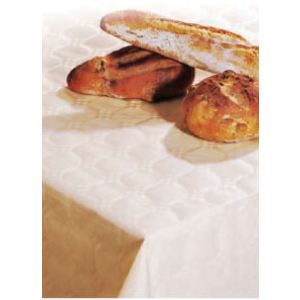 Rouleau de nappe en papier damassé déperlant (1.2 x 25m)