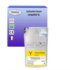 Image de Cartouc compatible avec Epson SureColor SC F6200 (nK), SC F6270 remplace Epson T7414 Jaune 1 000ml